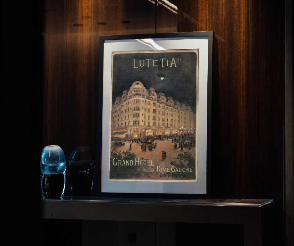 Vintage Lutetia Paris poster - Portrait format