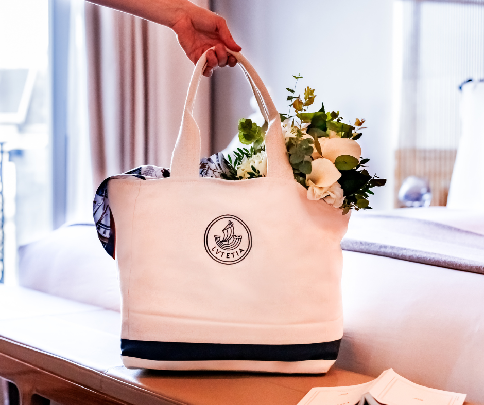 Bonjour Rive Gauche" shopping bag
