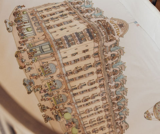 Fitted sheet for a crib